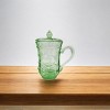 Slickblue Embossed Nautical Design Glass Tea Cups with Lid - 10 oz, Set of 2 - 3 of 3