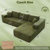 HOMLUX L Shape Modular Sectional Sofa Couch, Deep Seat Modern Minimalist Couches for Living Room - 3 of 4