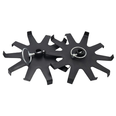 Sun Joe 24V-TLR-BLD Replacement Tiller Blades with Pin for Sun Joe 24-Volt Tillers.