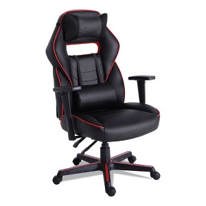 Alera Racing Style Ergonomic Gaming Chair, Supports 275 lb, 15.91" to 19.8" Seat Height, Black/Red Trim Seat/Back, Black/Red Base - 1 of 4