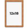 PosterPalooza | Classic Brown Picture Frame - UV Acrylic, Foam Board Backing, Hanging Hardware - 2 of 4