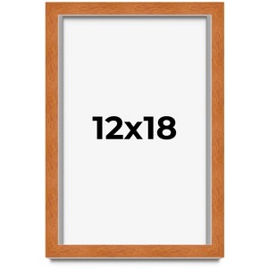 PosterPalooza | Modernist Brown Picture Frame - UV Acrylic, Foam Board Backing, Hanging Hardware - 1 of 4