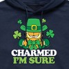 Men's - Garfield - Charmed I'm Sure St. Patrick's Day Graphic Fleece Pullover Hoodie - 2 of 4