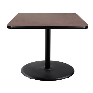 Hampden Furnishings 30" Bennet Collection Square Dining Table Black/Mahogany - 1 of 4