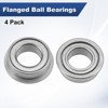 Unique Bargains Durable Chrome Steel Multipurpose Use Flanged Ball Bearing 4 4mm x 7mm x 2.5mm - 4 of 4