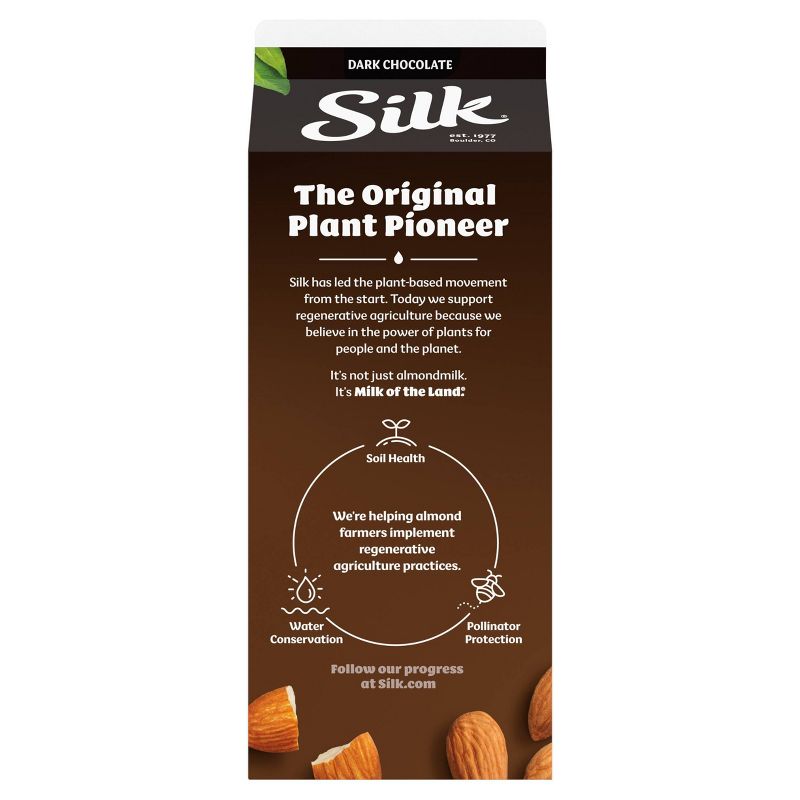 Silk Dark Chocolate Almond Milk - 0.5gal, 3 of 8