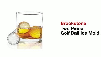 Brookstone 2 Piece Golf Ball Ice Mold- **NEW** In Box