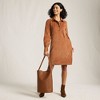 Lands' End Women's Wide Wale Cord Popover Long Sleeve Shirt Dress - 4 of 4