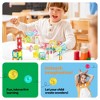 PICASSO-TILES Mini Marble Run Magnetic Tiles for Kids – 100PCS STEM Construction Building Blocks Race Track Travel Toy Set - 4 of 4