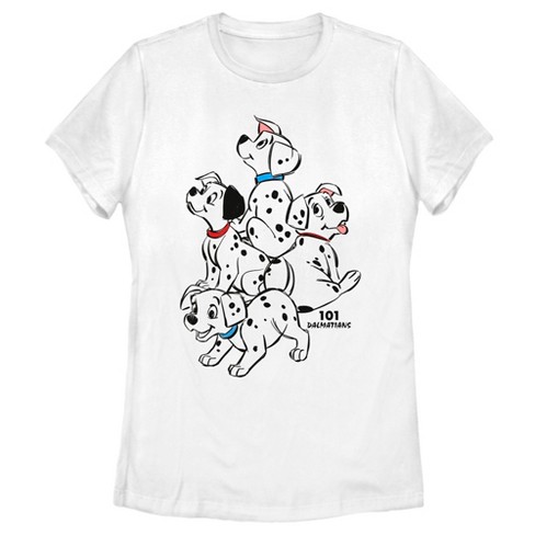 Women\'s One Hundred And One Dalmatians T-shirt - Target Puppy White : - Love X Large