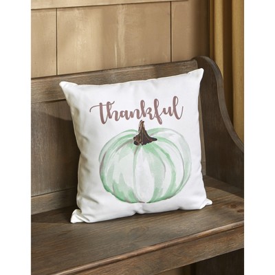 Lakeside Hello Autumn Decorative Home Throw Pillow - Pumpkin