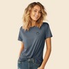 Dalix Smile Face Embroidered Soft Cotton Short Sleeve T Shirt Womens - 3 of 4