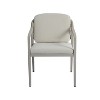 Nertpow 7-Piece Outdoor Dining Set ¨C Gray Chairs (Set of 6) + Acacia Wood Expandable Table - 3 of 4