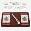 Spode Christmas Tree Tartan Cheese Board & Knife - image 3 of 4