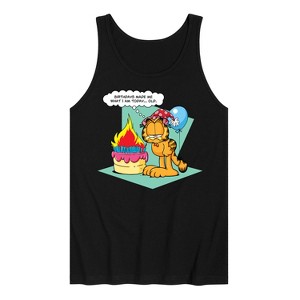 Men's - Garfield - Birthday's Make Me Old Graphic Tank Top - 1 of 3