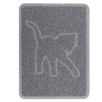 Leashboss Fountain Mat Silicone Water Mat Designed for Pet Fountains and  Gravity Water Bowls - Gray
