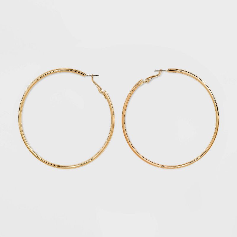 Tubular Hoop Earrings - A New Day&#8482; Gold, 1 of 5