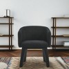ROOMTEC Accent Arm Chair, Minimalist Style Leisure Backrest Chair, Living Room Barrel Chair, for Bedroom, Office - 2 of 4
