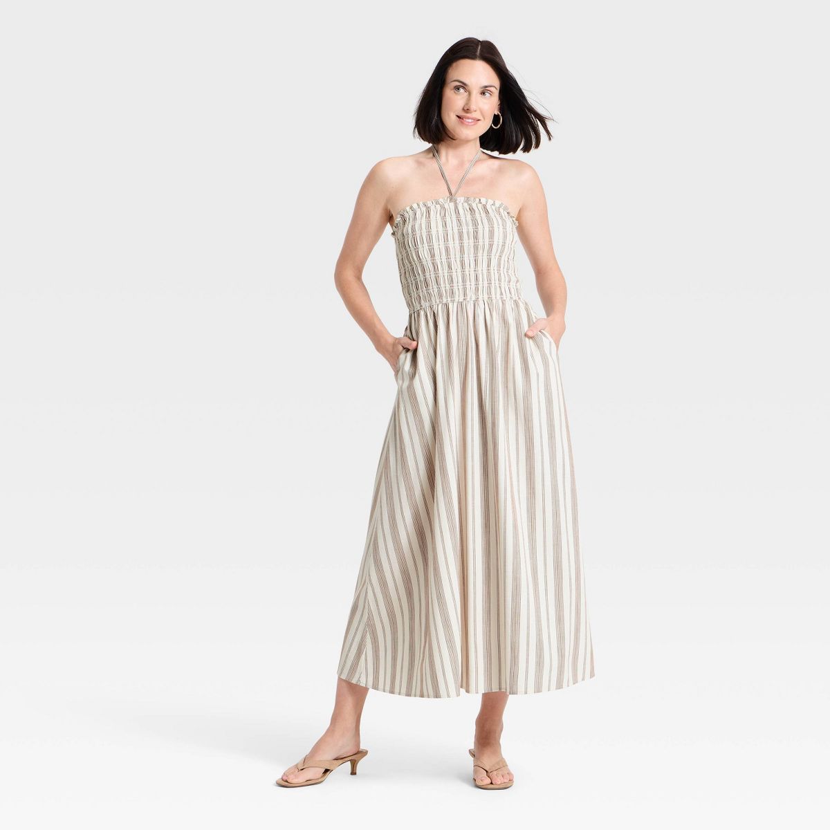 Women's Smocked Maxi Dress - A New Day™ - thumbnail 9
