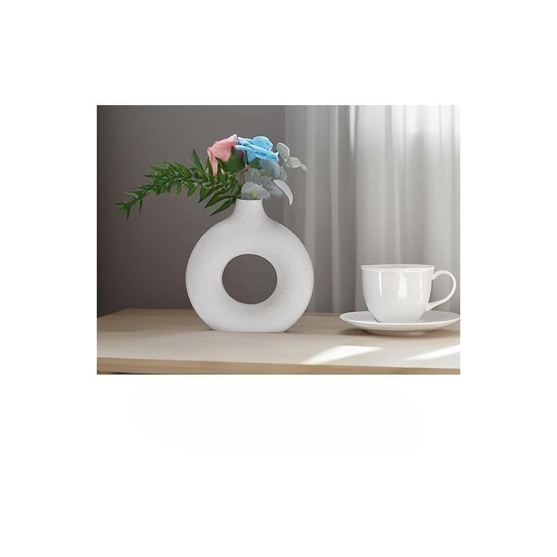 Hallops | Ceramic Vase for Modern Home Décor - White, 2 of 4