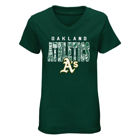 Mlb Oakland Athletics Boys' V-neck T-shirt : Target