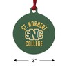 St. Norbert College Green Knights Logo Aluminum Holiday Christmas Tree Ornament - 3 of 4