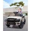 Jojoka 12V Licensed RAM Pickup Ride-On Truck, Remote Control, 3 Speeds, LED Lights, Music, All-Terrain - 3 of 4