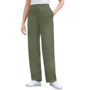 Woman Within Plus Size Petite Better Fleece Sweatpant - 1 of 4