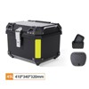 Motorcycle Top Case, 45L Aluminium Alloy Motorcycle Top Box, Waterproof Dustproof Anti-Theft Scooter Luggage Storage Tour Tail Box - 3 of 4