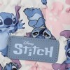 Disney Stitch Poses All-Over Print 17" Pink Quilted Ruched Tote Bag - 3 of 4