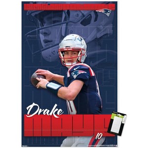 Trends International NFL New England Patriots - Drake Maye 25 Unframed Wall Poster Prints - 1 of 4