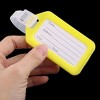 Unique Bargains Plastic Travel Luggage Name Tag Yellow 10Pcs - 4 of 4