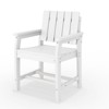 Hyleory Modern HDPE Outdoor Dining Armchair, Weather-Resistant Patio Chair with Classic Slat Back - 2 of 4