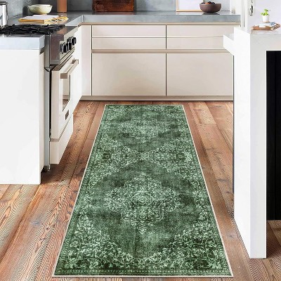 Washable Area Rugs Stain Resistant Carpet for Living Room Bedroom Kitchen Bathroom with Non Slip Backing Home Decor Floor Decoration Mat
