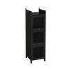 NicBex 3/4-Tier Glass Door Bathroom Cabinet with 4/5-tier Storage,Modern Bathroom Floor Cabinet,Freestanding Storage Cabinet for Bath/Living - 2 of 4