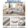 108" Modular Cloud Sectional Couch with L-Shape Chaise, Modern Modular Sofa with Deep Seat, Oversized Sofa Sleeper, No Assembly Required, Left Facing - 4 of 4
