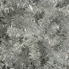 Gulches 48in Artificial Fir Tree in Stand 150 Lights 400 Tips Silver PVC 11 Modes 4FT Indoor Outdoor Holiday Decoration - 4 of 4