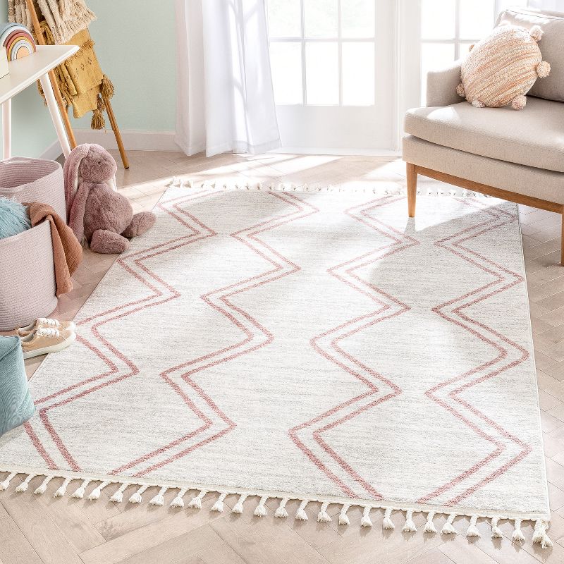 Well Woven Merri Geometric Stripes Stain-resistant Area Rug, 2 of 9