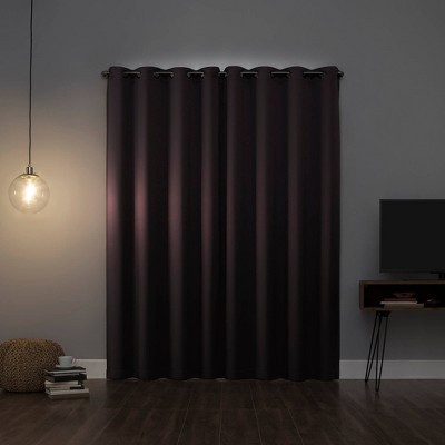 Fig Polyester 108" Blackout Grommet Curtain Panel