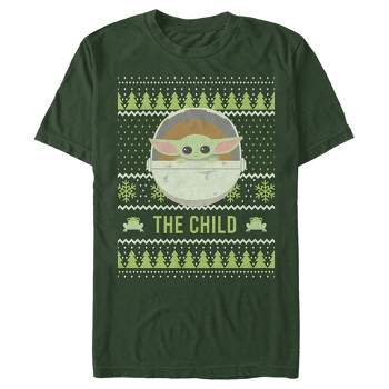 Men's Star Wars The Mandalorian The Child Ugly Christmas Frog T-Shirt