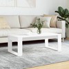 vidaXL Modern Rectangular Coffee Table in White - Engineered Wood Construction, Easy Clean, 40.2"x19.7"x13.8", Quick Assembly Required - 2 of 4