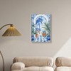 Art Remedy Blue and White Palms Tropical Bathroom Wall Art Framed - 2 of 4