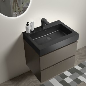 Christopher Knight Home Chapman Floating Bathroom Vanity with Stone Sink and Drawers - 1 of 4