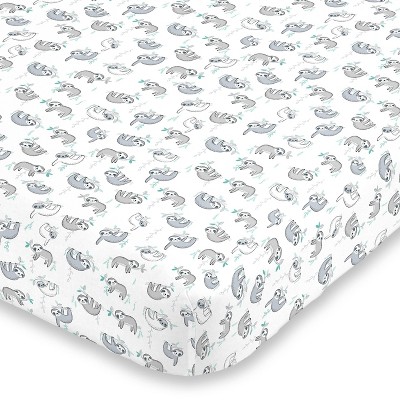 sloth cot sheets