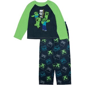 Minecraft Little/Big Boys' 2-Piece Sleepwear Pajama Sets - 1 of 3