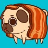 Men's Design By Humans Puglie Bacon Strip By Puglie T-Shirt - 2 of 3