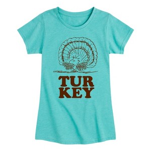 Girls' - Peanuts - Woodstock Turkey Fitted Short Sleeve Graphic T-Shirt - 1 of 4