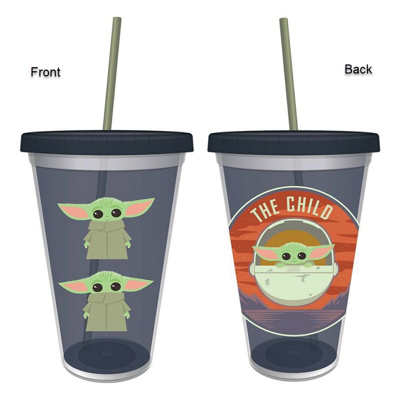 Star Wars The Child Baby Yoda Evolution 16 oz. Acrylic Travel Cup, 3 of 4