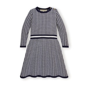 Hope & Henry Girls' Long Sleeve Fit and Flare Sweater Dress, Infant - 1 of 4