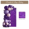 LAGarden 12 Pcs Shimmer Wall Backdrop Panels Purple Square Sequin Party Decoration 3x4 Ft - 4 of 4
